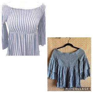 Crave Fame Babydoll Off-the shoulder Top